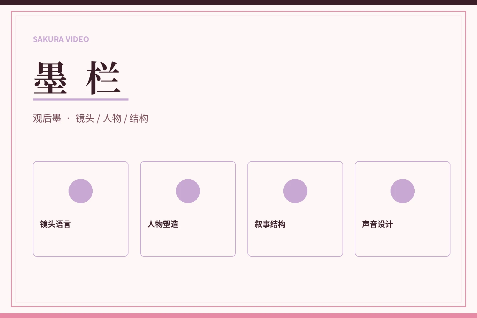 墨栏创作观察